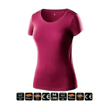 Nářadí pro automobil Dámské triko s krátkým rukávem, burgundy, vel. M, , TOPEX, 80-611-M