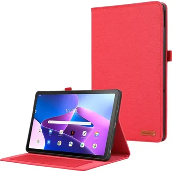 Pouzdro na tablet VSECHNONAMOBIL 63921 FABRIC Zaklápěcí obal pro Lenovo Tab M10 5G červený