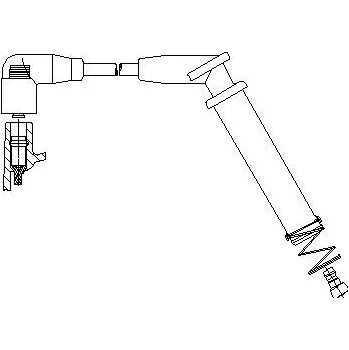 Zapalovací kabel zapalovací kabel, , 1319061, BREMI, 6A84/33