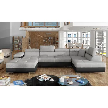 Sedací souprava Nábytek PEGAS s.r.o. Sedací souprava ve tvaru U RODRIGO, Sawana 21 / Soft 11 Pravá