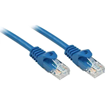 Síťový kabel LINDY 48174 RJ45 síťové kabely, propojovací kabely CAT 6 U/UTP 3.00 m modrá 1 ks
