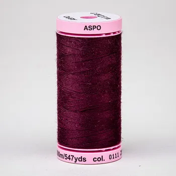 Nit Univerzální šicí nit Amann ASPO 120 polyesterová, tmavě vínová 0111, návin 500m