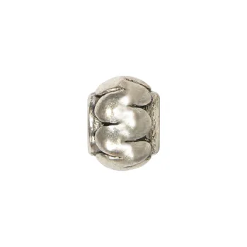 Korálek Korálek kovový VLNKY - TOPBEADS