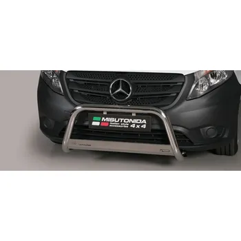 Tuning Přední ochranný rám Medium MERCEDES Vito/Viano 2015- Misutonida EC/MED/384 Leštěný nerez