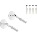 BIG WHITE NÁSTĚNNÝ DRŽÁK, pro nízkonapěťový lanový systém TENSEO, dlouhý, bílý, 2 kusy 186311