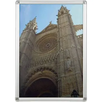 Digitální fotorámeček Franken BS0703 vyměnitelný fotorámeček Formát papíru: DIN A2 (š x v x h) 45 x 62.4 x 1.2 cm stříbrná