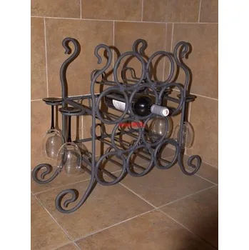 Chlazení Kovaný stojan na víno Stolička 5