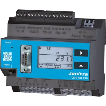 Revizní přístroj Janitza UMG 604-PRO 230V analyzátor kvality napětí