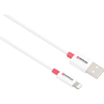 Mobilní telefon Skross USB kabel USB 2.0 USB-C ® zástrčka 2.00 m bílá kulatý SKCA0005A-MFI200CN