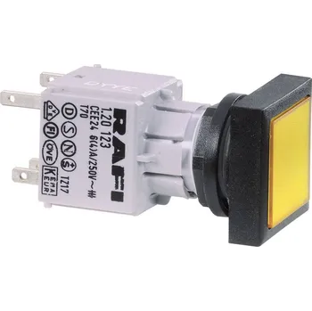 spínač RAFI RAFIX 16 130070201/1306 tlačítko stohovatelné červená 1 ks