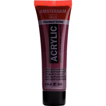 Vodová barva Akrylová barva Amsterdam Standard - 344 Caput Mortuum Violet Objem: 20 ml