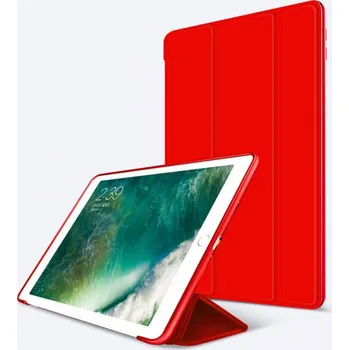 Pouzdro na tablet 2v1 Smart flip cover + zadní silikonový ochranný obal pro Apple iPad 9.7" 2017 (5. generace) - červený