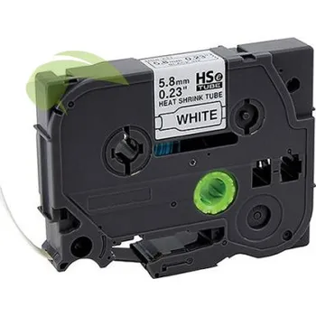 Pásek do tiskárny TONERSYP páska pro Brother HSe-211, 5,8mm x 1,5m, černý tisk / bílý podklad