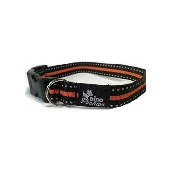 Obojek pro psa Obojek DINOFASHION reflexní oranžový 35/2cm