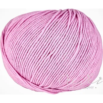 Příze Pletací / háčkovací příze Vlna-Hep JEANS 8038 sladká růžová, jednobarevná, 50g/160m