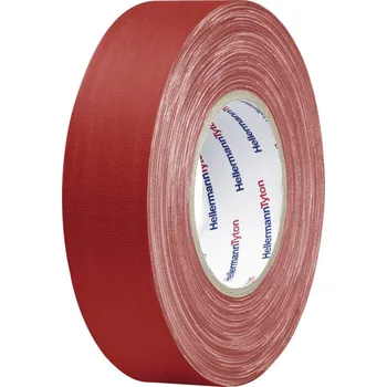Lepicí páska HellermannTyton HTAPE-TEX-RD-19X10 712-00201 páska se skelným vláknem HelaTape Tex červená (d x š) 10 m x 19 mm 1 ks