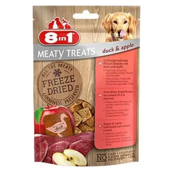 Pamlsek pro psa Pochoutka 8in1 Meaty Treats FD Duck/Apple 50g