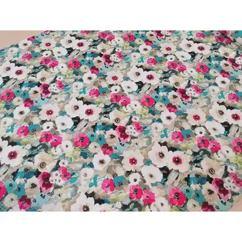 BYTEMA Dekorační látka MONET květy šíře 140 cm