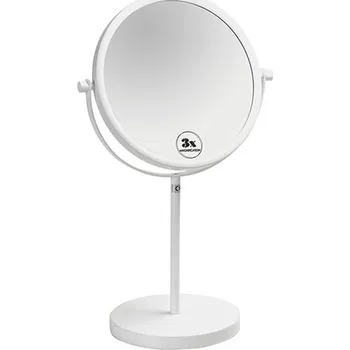 Koupelnový nábytek Bemeta WHITE: Kosmetické zrcátko oboustranné na postavení, ø 200 mm 112201254