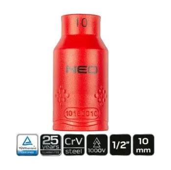 Autodílna Hlavice gola, šestihran, 1/2", 10 mm, , TOPEX, 01-181