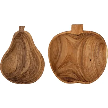 Talíř Dřevěný talířek Riana sada 2 ks