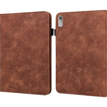 Pouzdro na tablet VSECHNONAMOBIL 56285 ART LACE Zaklápěcí pouzdro Lenovo Tab P11 Gen 2 hnědé