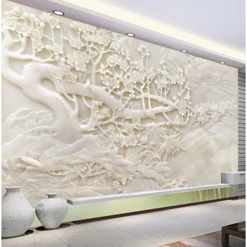 Tapeta Solution Media 3D tapeta - Dekorace Jade Carving MU1767 1 - Voděodolné plátno - Textilní tapeta omyvatelná - 250g/m2