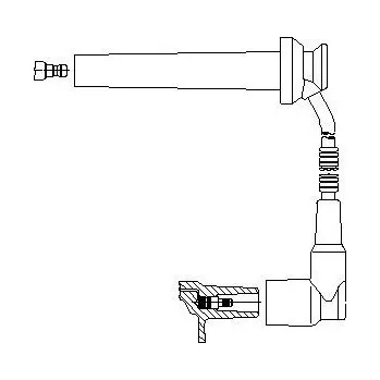 Zapalovací kabel zapalovací kabel, , 4138501, 4155357, BREMI, 8A15E96