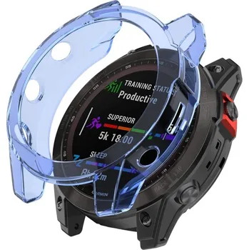 Příslušenství k chytrým hodinkám VSECHNONAMOBIL 63156 TPU HALF COVER Obal pro Garmin Fenix 7S Pro modrý