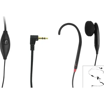 Sluchátka Geemarc CLHOOK5 Headset volné uši (Ear Free) kabelová černá regulace hlasitosti telefon