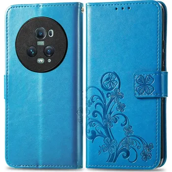 Příslušenství pro tablet VSECHNONAMOBIL 58456 ART FLOWERS Peněženkový kryt Honor Magic5 Pro 5G modrý