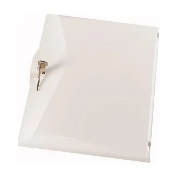 Stavebniny EATON 101581 BCZ-A-TWS-4/52 Dveře plast bílé se zámkem pro rozvodnice BC-A, 4 řady