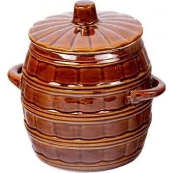 DuraHome Keramický soudek s poklicí, 2,5 l