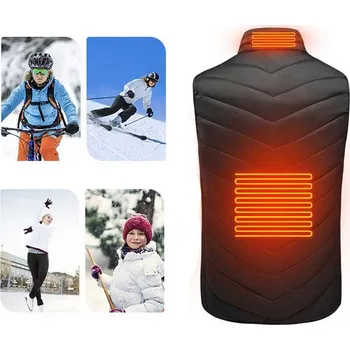 Deminas | Příjemná elektrická vyhřívaná vesta Veľkosť: čierna L