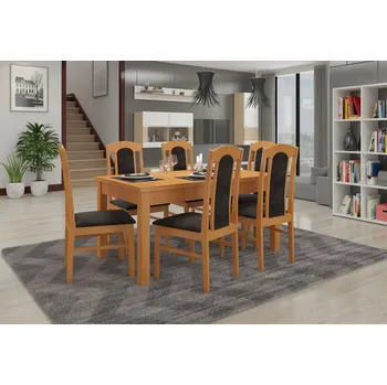 Jídelní set Nábytek PEGAS s.r.o. Sada stůl s židlemi RODOS 53 Olše