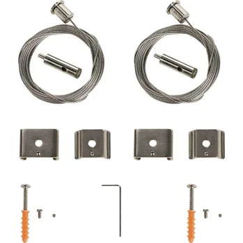 Bodové svítidlo BIG WHITE Závěs z drátěného lana pro EUTRAC, S-TRACK a 1fázové lišty, 5m, dvoudílná sada 1002845