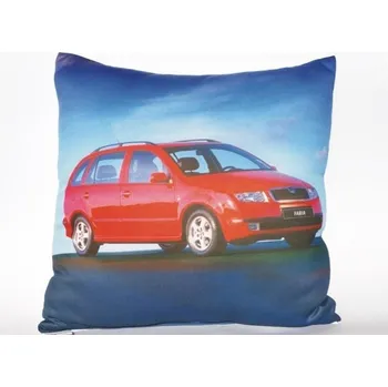 Polštář Fotopolštář, Fabia, červená, 40 x 40 cm