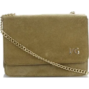 Kabelka Kožené kabelka listonoška Vittoria Gotti zelená V3084OD