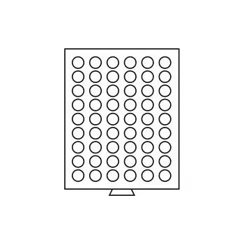 Sběratelství Box s kruhovým otvorem 54 políček/26 mm