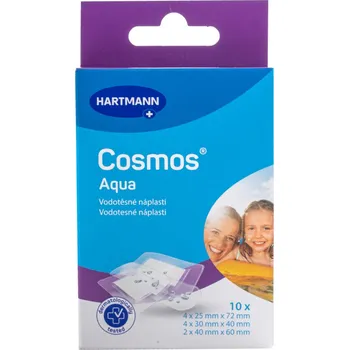 Náplast COSMOS AQUA Náplast do vody - 3 velikosti (10ks)