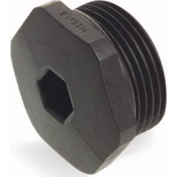 Stavebniny WAGO 895-1605 koncová záslepka s kroužkem polyamid, černá, 5 ks