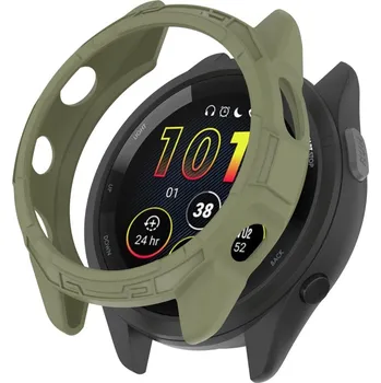Příslušenství k chytrým hodinkám VSECHNONAMOBIL 58704 TPU HALF COVER Obal pro Garmin Forerunner 265S zelený