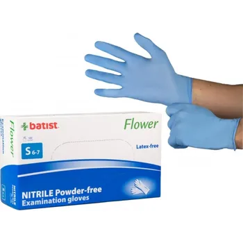 Vyšetřovací rukavice Vyšetřovací nitrilové rukavice Batist, nepudrované 100 ks Velikost: XS