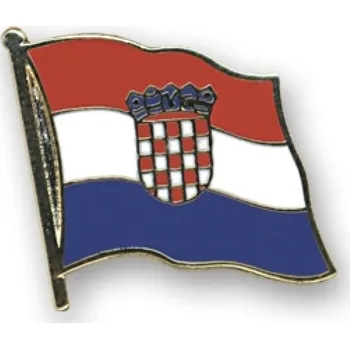 Odznak (pins) 20mm vlajka Chorvatsko - barevný