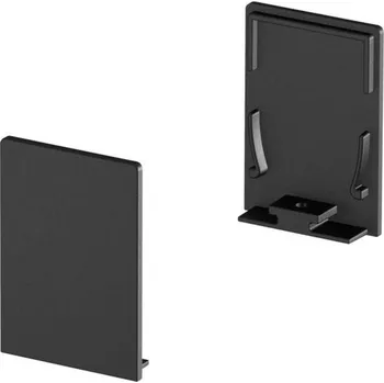 Příslušenství pro svítidlo BIG WHITE KONCOVÉ KRYTY, na GRAZIA 20 profil k montáži na stěnu standard, 2 kusy, vysoké provedení, černé 1000570