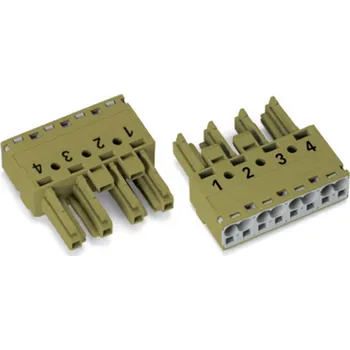 Elektrická zásuvka WAGO 770-1324 síťový konektor WINSTA MIDI zásuvka, rovná Počet kontaktů: 4 32 A zelená 50 ks