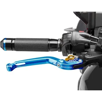 Páčka brzdy bez adaptéru PUIG 160AO skládací modrá/zlatá