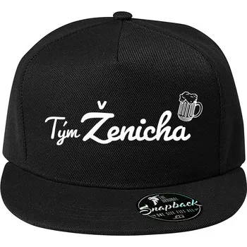 Kšiltovka Pánská snapback kšiltovka Tým ženicha, Barva Černá, Velikost 20,5×11 cm , Canvas Kšiltovka snapback Bezvatriko.cz 2116