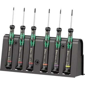Šroubovák Wera 2050/6 pro elektroniku a jemnou mechaniku sada šroubováků 6dílná plochý, křížový PH, TORX Plus, Microstix