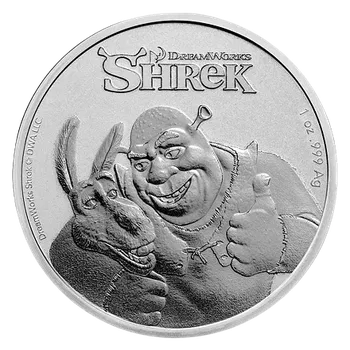 Sříbrná mince Shrek™ (20. výročí) 1 Oz 2021